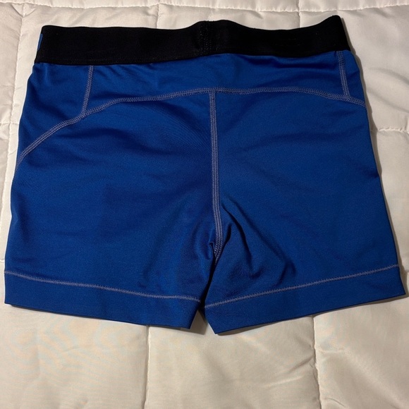 Nike Pro Athletic Shorts Spandex in Blue and Black - Picture 7 of 8